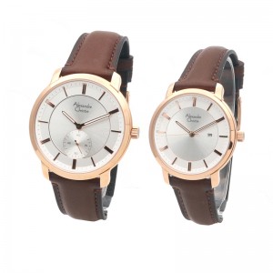 Alexandre Christie AC 8576 Rosegold White Couple